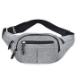 Preview: Bauchtasche Nylon grau grau